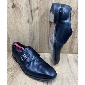 Allen Edmonds Boston Black Leather Single Monk Strap Dress Shoes Men’s Size 11 D